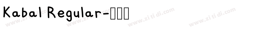Kabal Regular字体转换